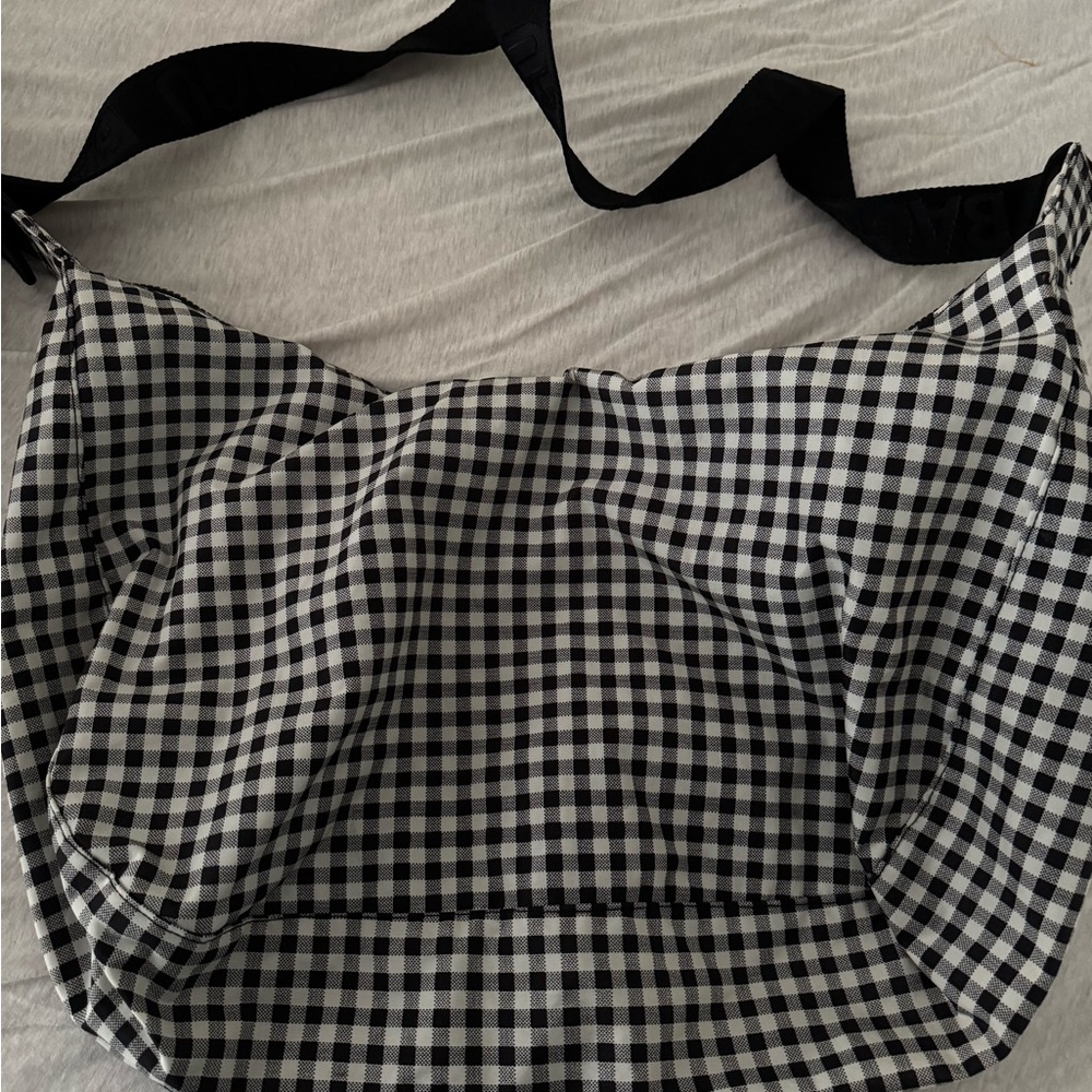 Stylish Black and White Checkered Women's Bag